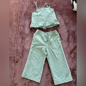 Polo by Ralph Lauren Mint Checkered Kids set